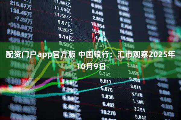 配资门户app官方版 中国银行：汇市观察2025年10月9日